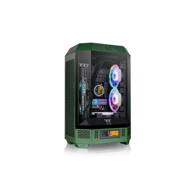 THERMALTAKE The Tower 300 Micro-ATX Gehäuse mit Sichtfenster Racing Green